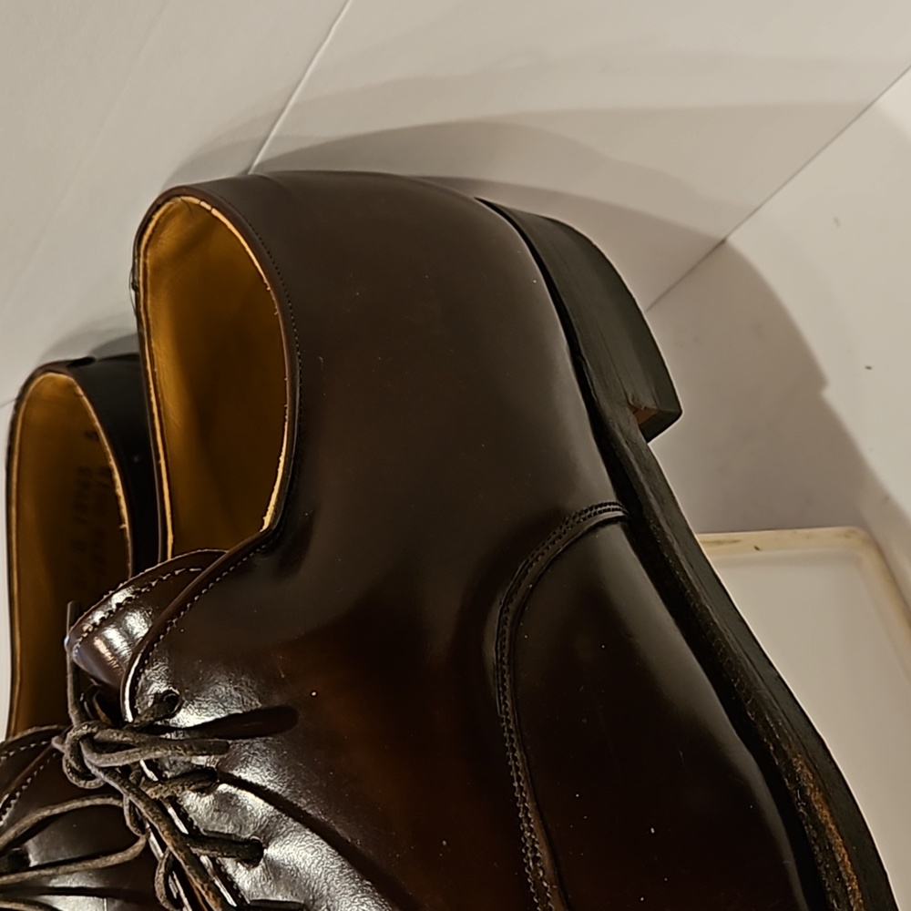 Johnston & Murphy Men’s Cap-Toe Oxfords in Dark Brown - Picture 10 of 11